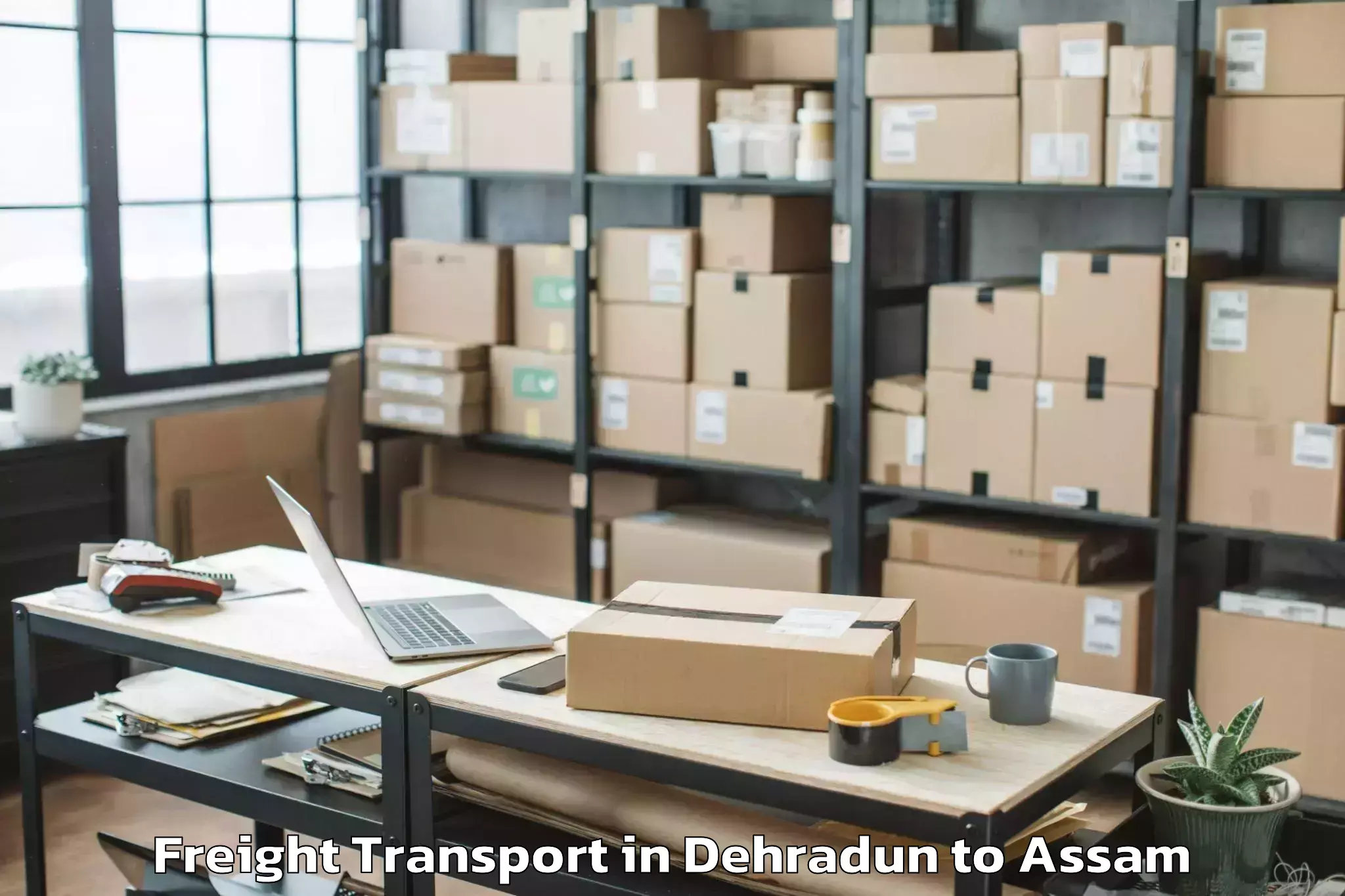 Leading Dehradun to Lumding Railway Colony Freight Transport Provider